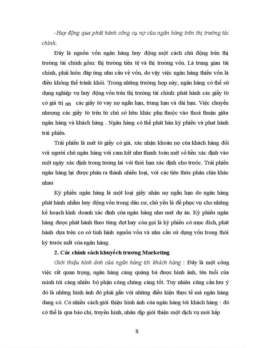 image for page Nghiệp vụ huy động vốn của Ngân hàng Thương mại