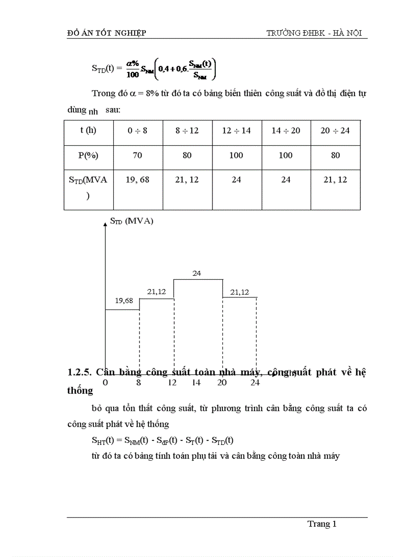 image for page Tính toán dòng điện ngắn mạch và lựa chọn thiết bị của sơ đồ nối điện chính các phương án