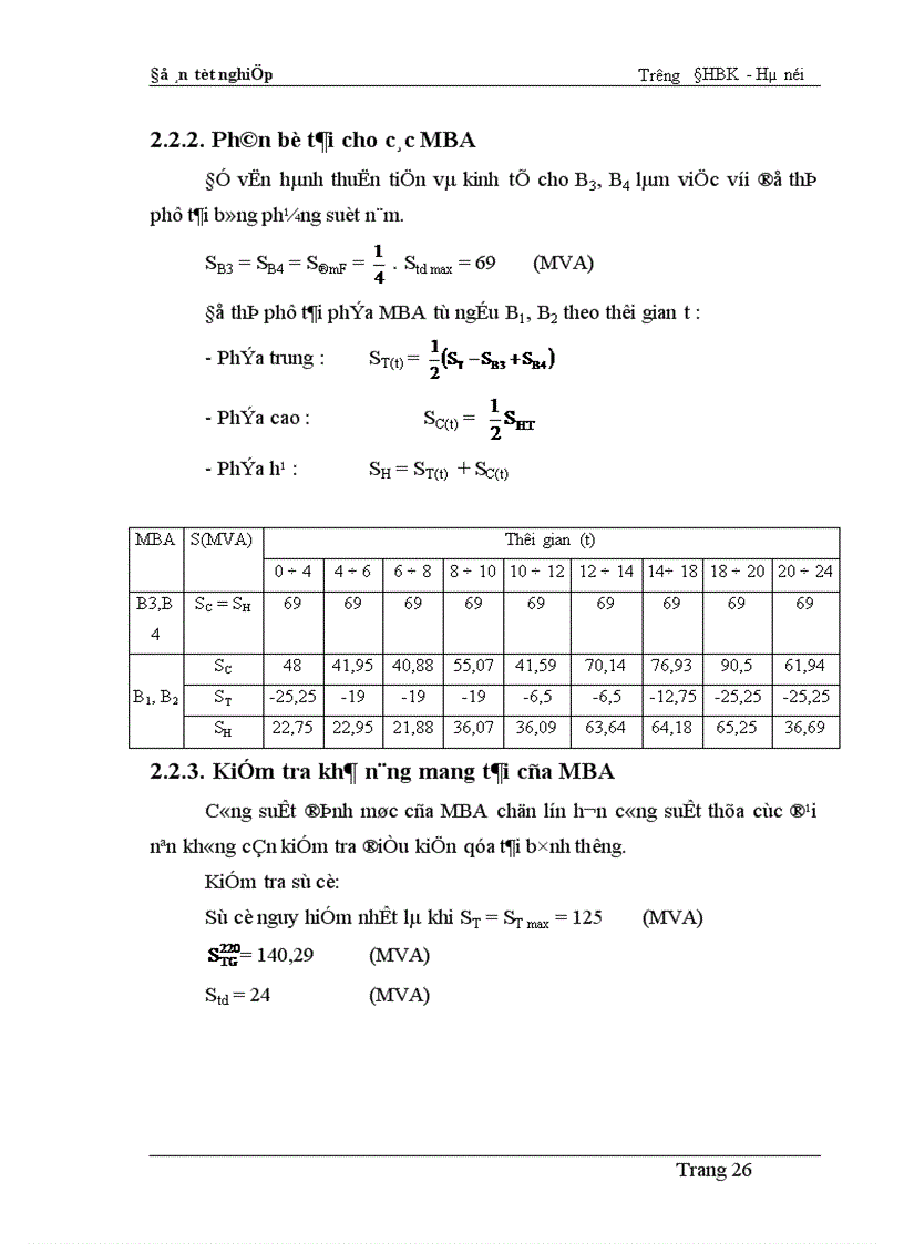 image for page Tính toán dòng điện ngắn mạch và lựa chọn thiết bị của sơ đồ nối điện chính các phương án