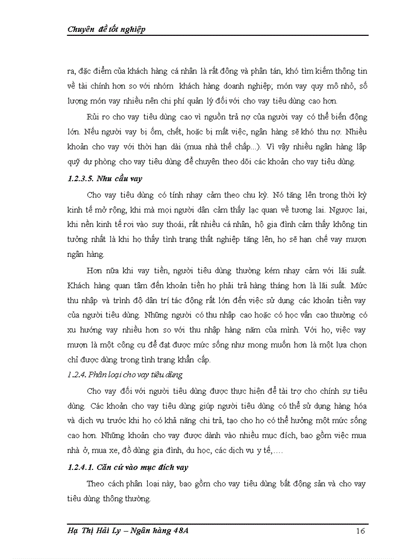 image for page Mở rộng cho vay tiêu dùng tại ngân hàng thương mại cổ phần Hàng Hải chi nhánh Long Biên 1