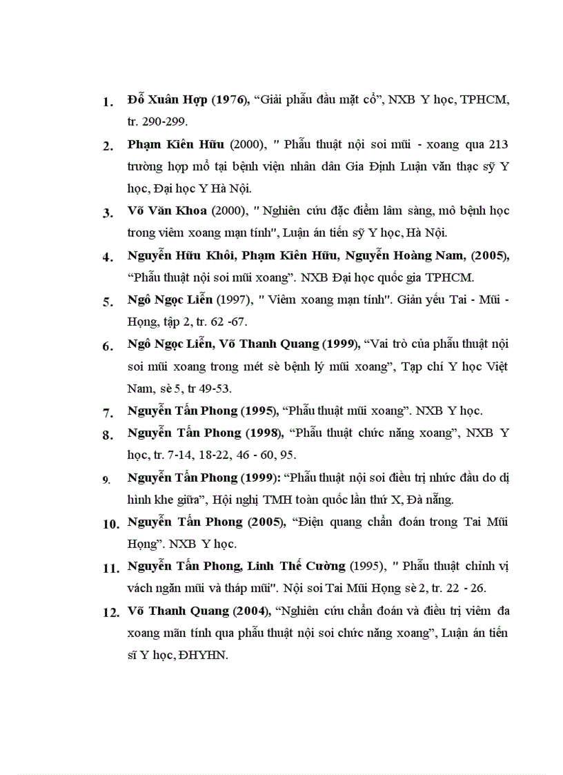 image for page Đề cương thạc sĩ Mô tả đặc điểm lâm sàng nội soi chụp cắt lớp vi tính của dị hình mũi xoang gây đau nhức sọ mặt mạn tính