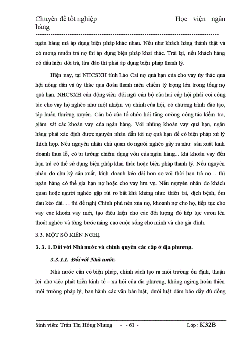 image for page Giải pháp nâng cao chất lượng tín dụng đối với hộ nghèo tại Ngân hàng Chính sách xã hội tỉnh Lào Cai