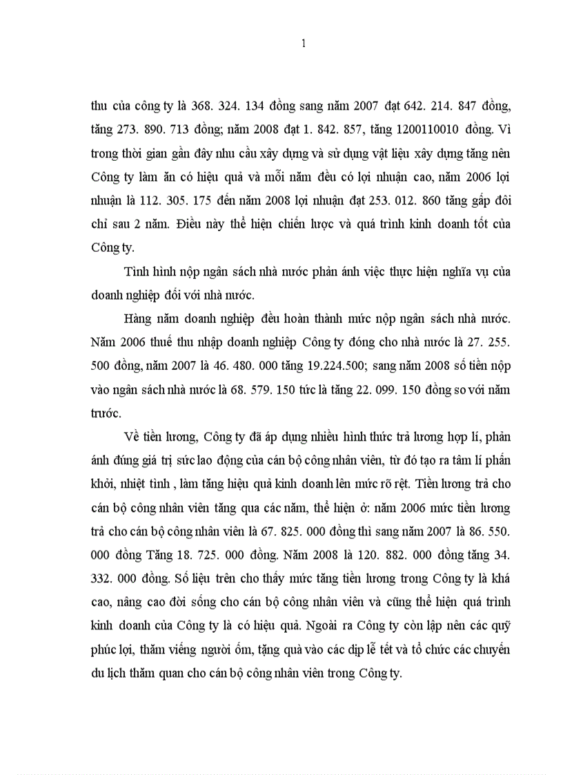 image for page Báo cáo thực tập tại Công ty CP Vật Liệu Xây Dựng Tân Long 1