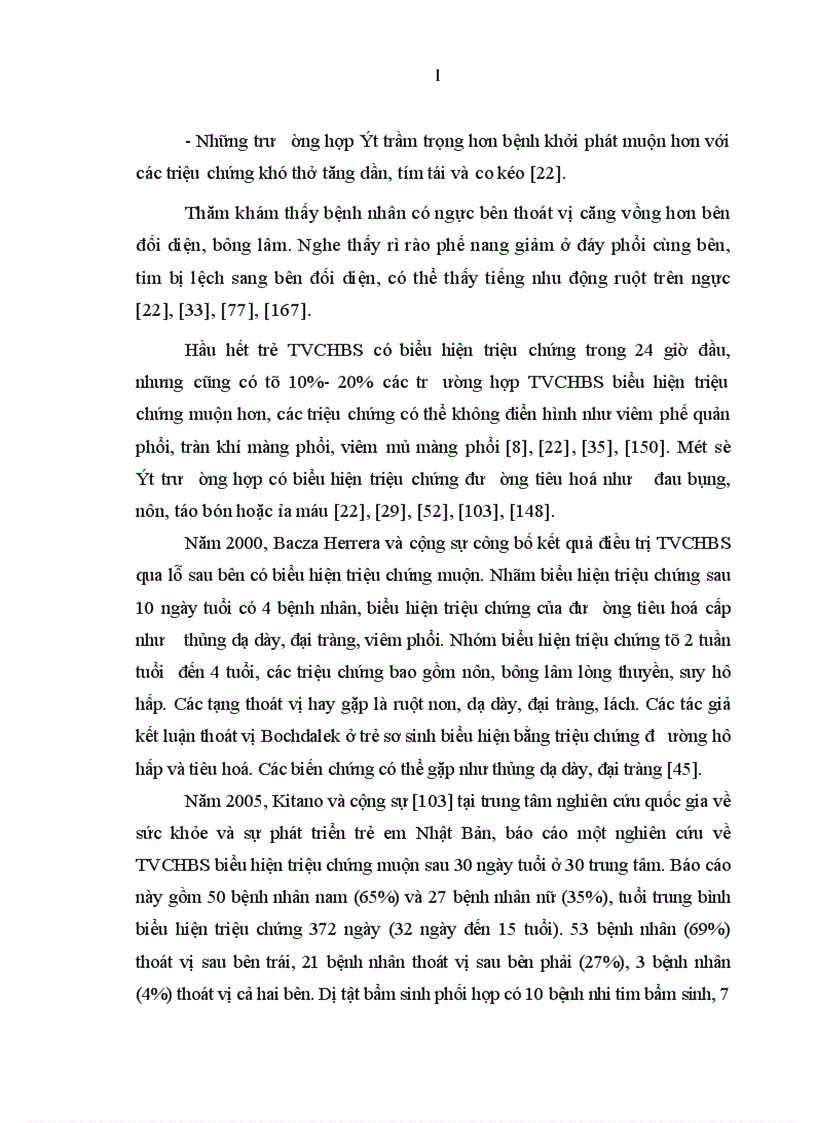 image for page Nghiên cứu một số đặc điểm lâm sàng cận lâm sàng bệnh thoát vị cơ hoành bẩm sinh qua lỗ sau bên ở trẻ em 1