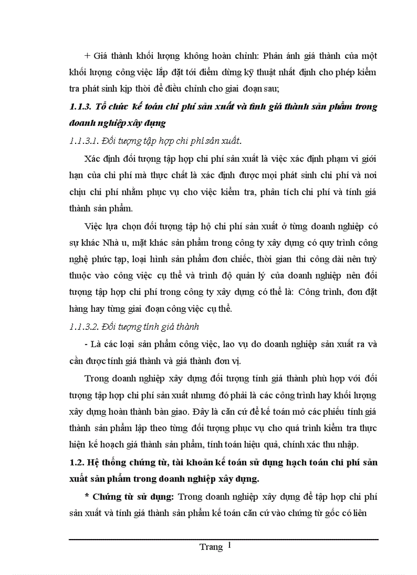 image for page Hoàn thiện kế toán chi phí sản xuất và tính giá thành sản phẩm xây lắp tại Công ty Cổ phần Đầu tư xây dựng Hải Long 1