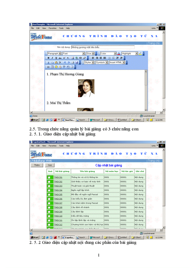 image for page Khảo sát phân tích xây dựng hệ thống Đào tạo từ xa cho công ty Mobifone