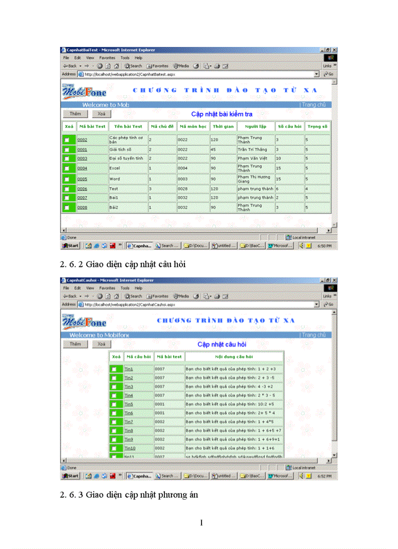 image for page Khảo sát phân tích xây dựng hệ thống Đào tạo từ xa cho công ty Mobifone