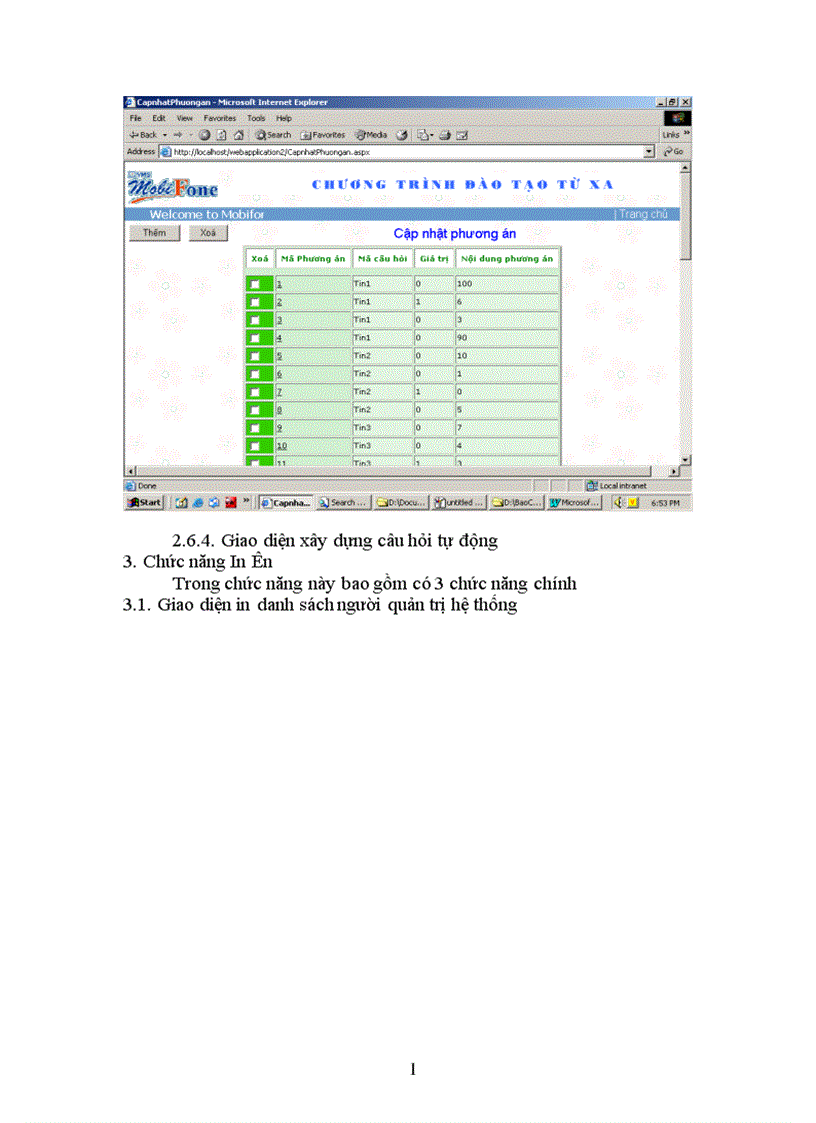 image for page Khảo sát phân tích xây dựng hệ thống Đào tạo từ xa cho công ty Mobifone