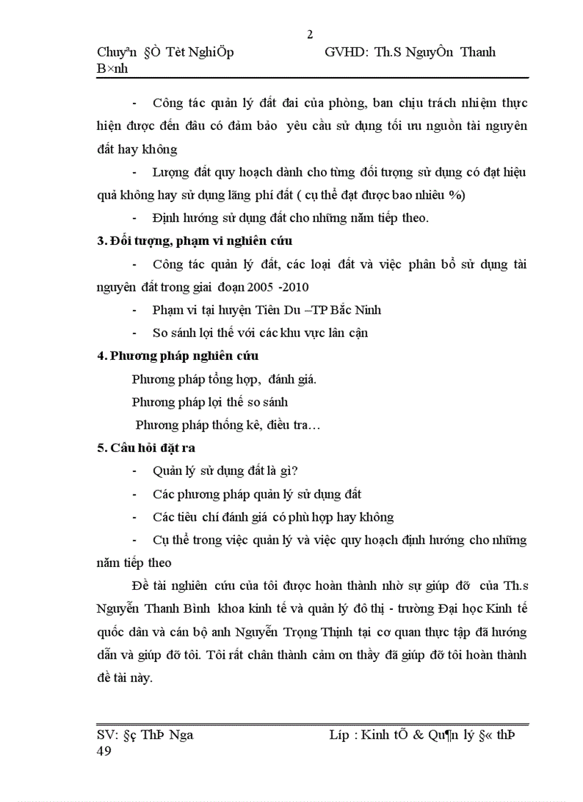 image for page Thực trạng và kiến nghị công tác quản lý và sử dụng đất tại huyện Tiên Du TP Bắc Ninh giai đoạn 2005 2010 1
