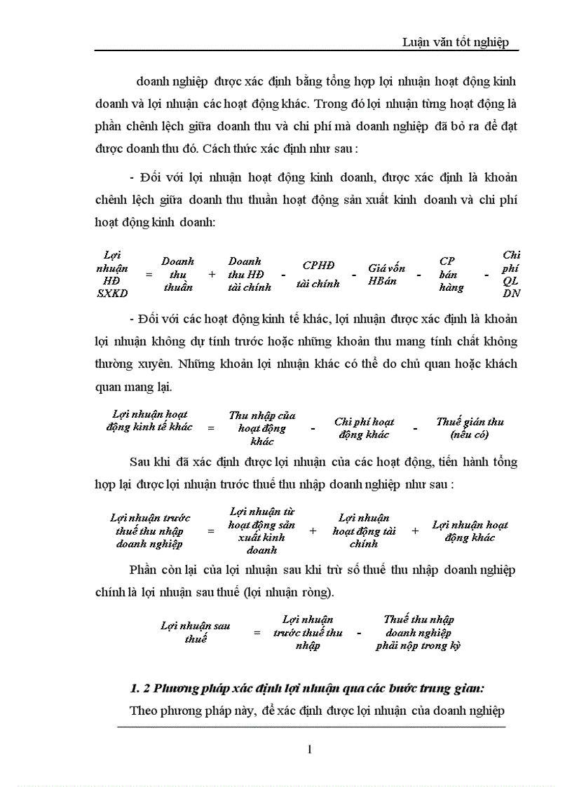 image for page Lợi nhuận và một số giải pháp chủ yếu tăng lợi nhuận tại Công ty TNHH Thành Công 1