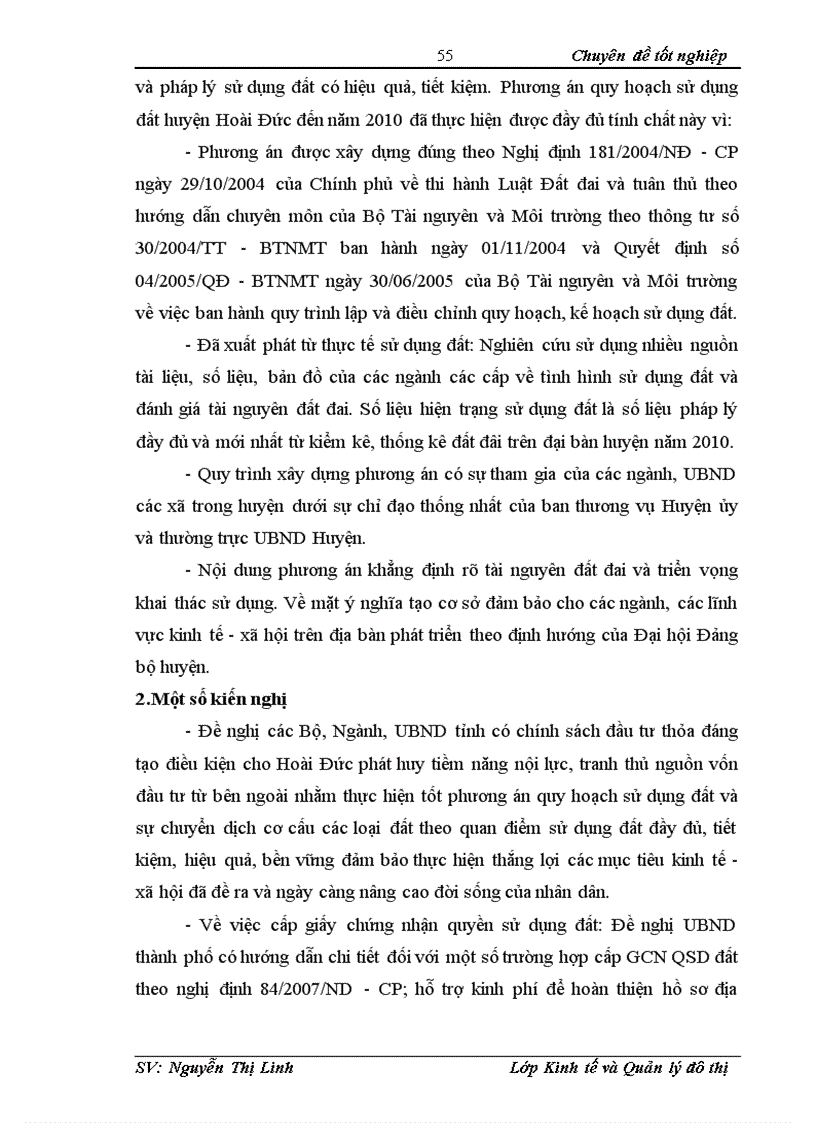 image for page Đánh giá quy hoạch sử dụng đất trên địa bàn Huyện Hoài Đức TP Hà Nội giai đoạn 2006 2010 1