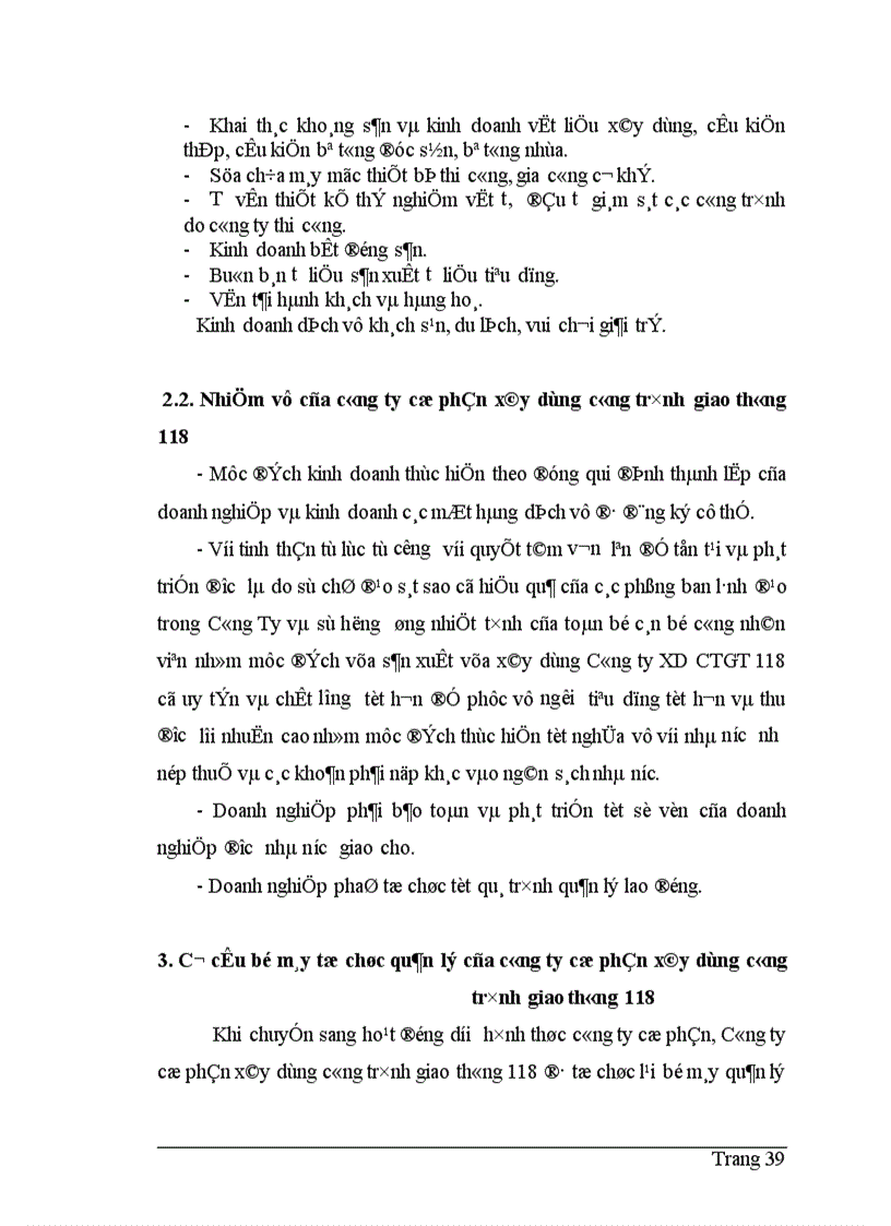 image for page Công tác quản lý nguyên vật liệu ở Công ty cổ phần xây dựng công trình giao thông 118