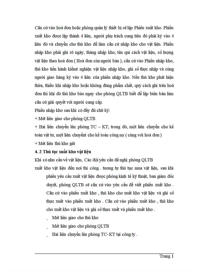 image for page Công tác quản lý nguyên vật liệu ở Công ty cổ phần xây dựng công trình giao thông 118
