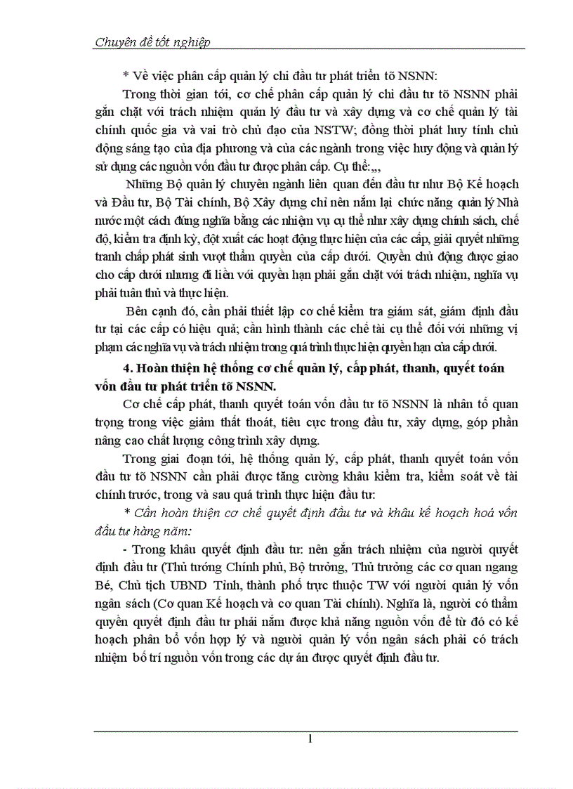 image for page Một số giải pháp nhằm nâng cao hiệu quả quản lý sử dụng vốn ngân sách Nhà nước cho hoạt động đầu tư phát triển ở nước ta giai đoạn 2001 2010