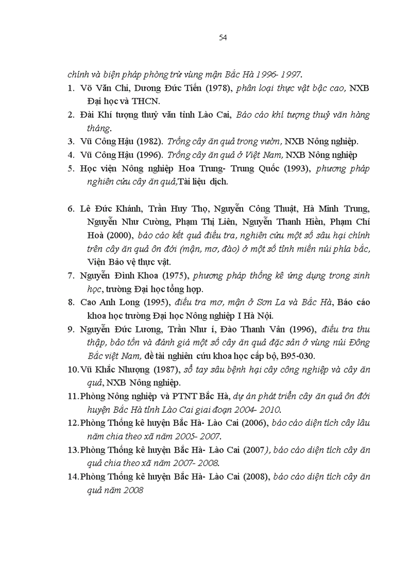 image for page Nghiên cứu đặc điểm hình thái khả năng sinh trưởng của một số dòng mận ghép trên gốc mận và đào trưởng thành tại Bắc Hà Lào Cai