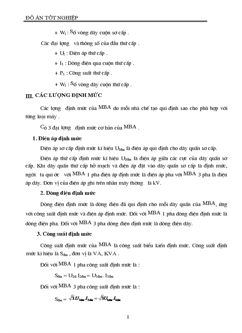 image for page Thiết kế máy biến áp điện lực ba pha ngâm dầu