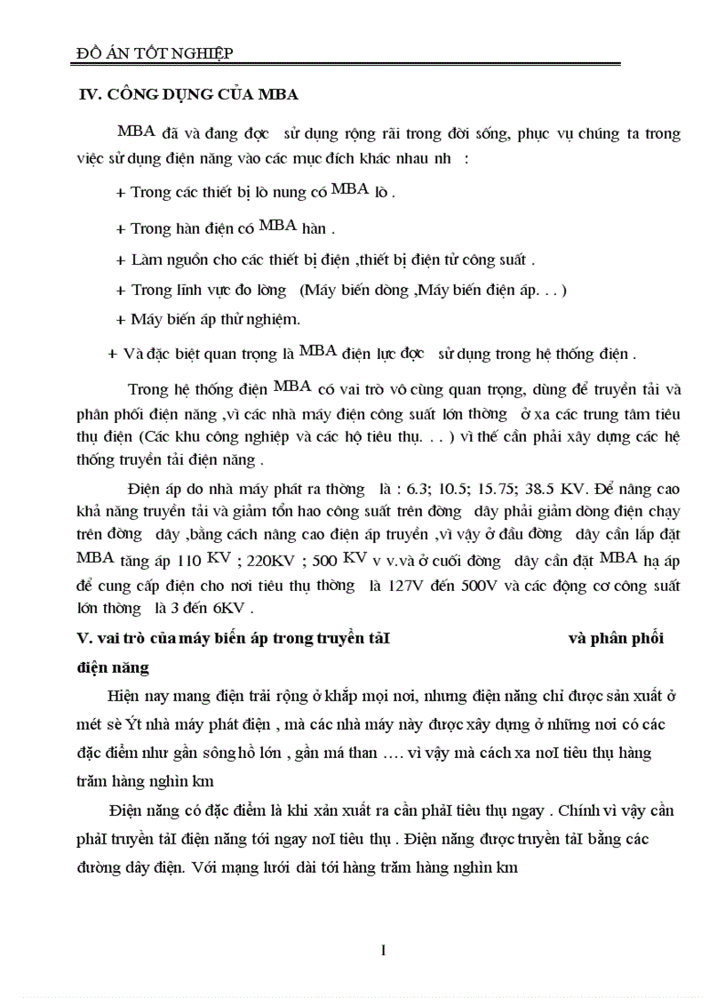 image for page Thiết kế máy biến áp điện lực ba pha ngâm dầu