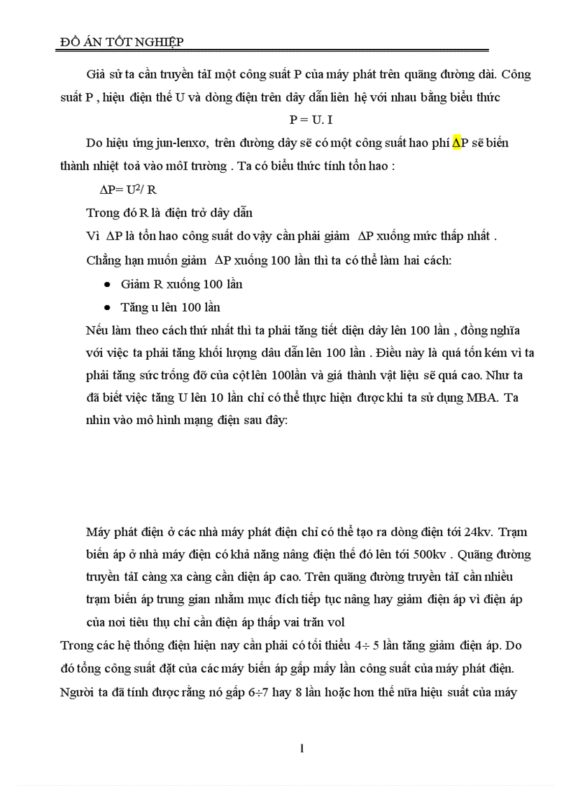 image for page Thiết kế máy biến áp điện lực ba pha ngâm dầu