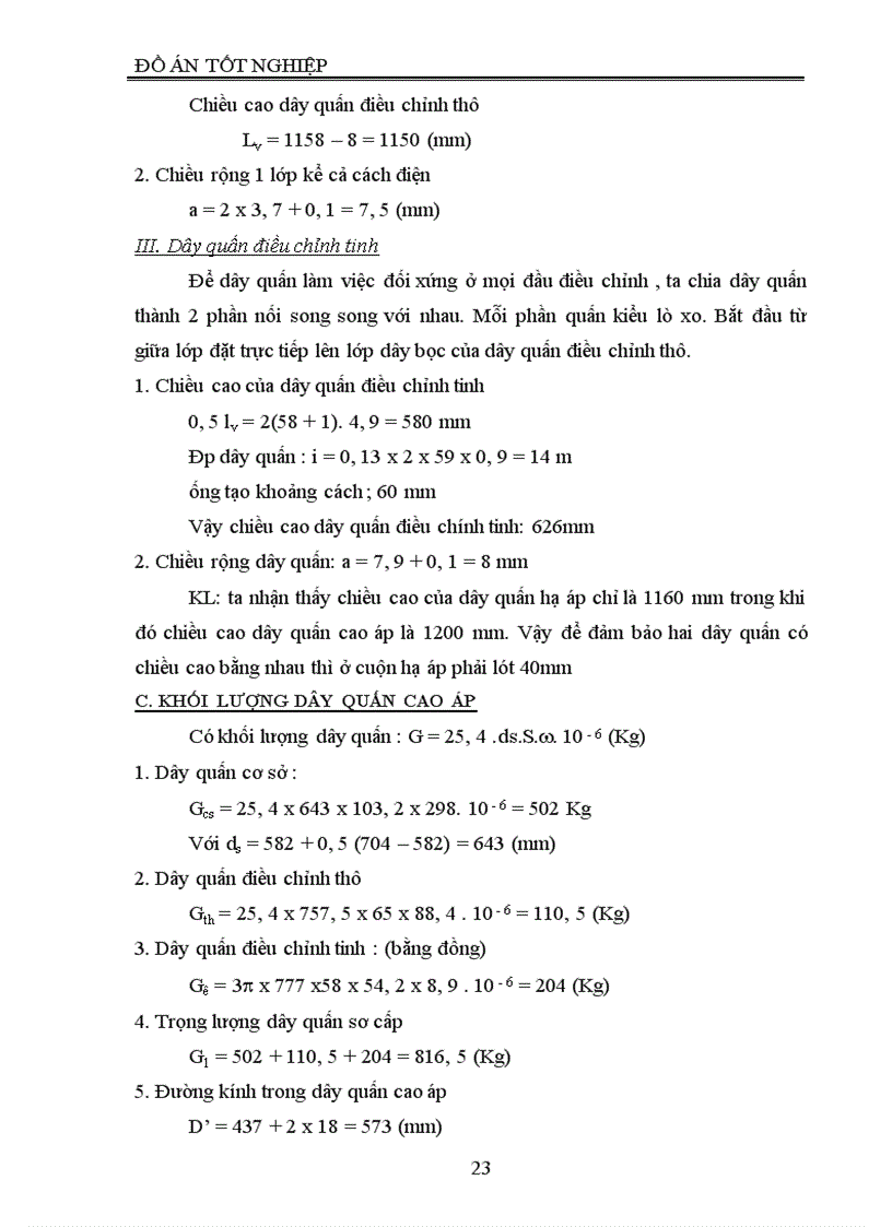 image for page Thiết kế máy biến áp điện lực ba pha ngâm dầu