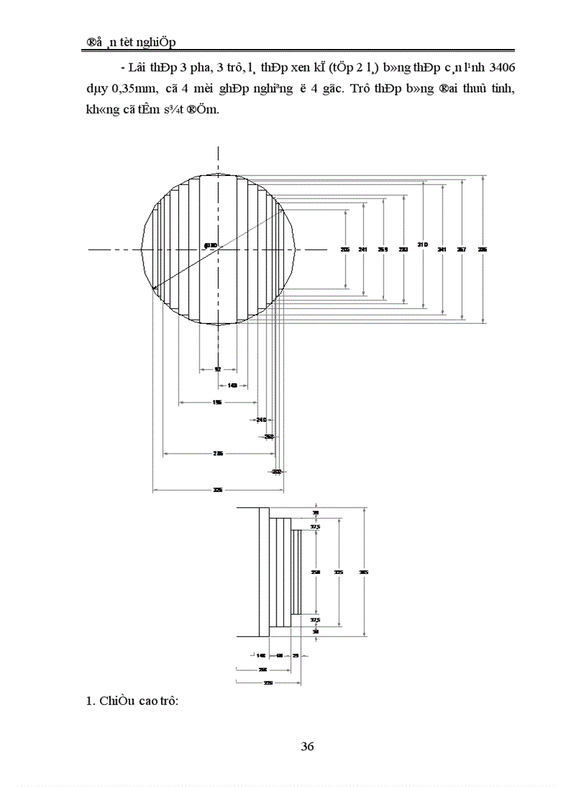 image for page Thiết kế máy biến áp điện lực ba pha ngâm dầu