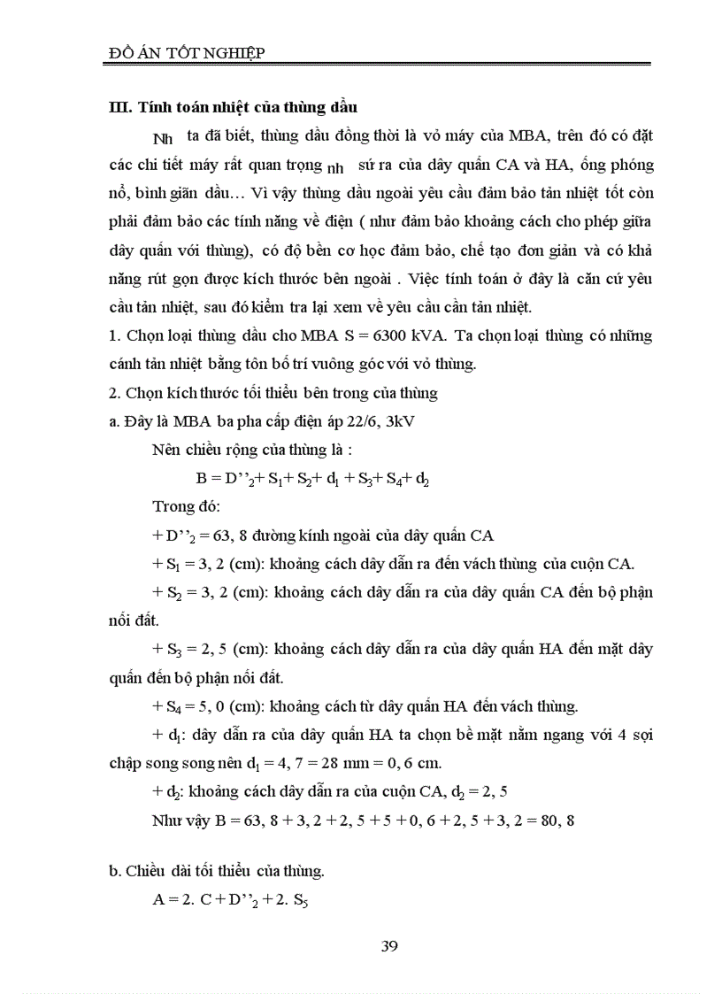 image for page Thiết kế máy biến áp điện lực ba pha ngâm dầu
