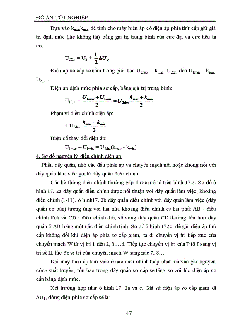 image for page Thiết kế máy biến áp điện lực ba pha ngâm dầu