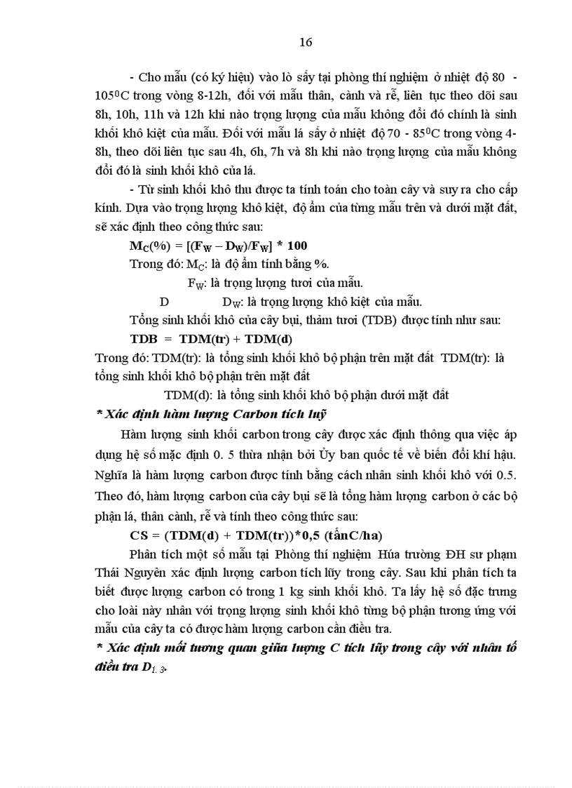 image for page Nghiên cứu đặc điểm sinh khối và tích lũy carbon của loài cây Re Bầu Cinnamomun bejolghota Vàng Anh Saraca dives ở rừng phục hồi sau khai thác kiệt IIB tại Đại Từ tỉnh Thái Nguyên