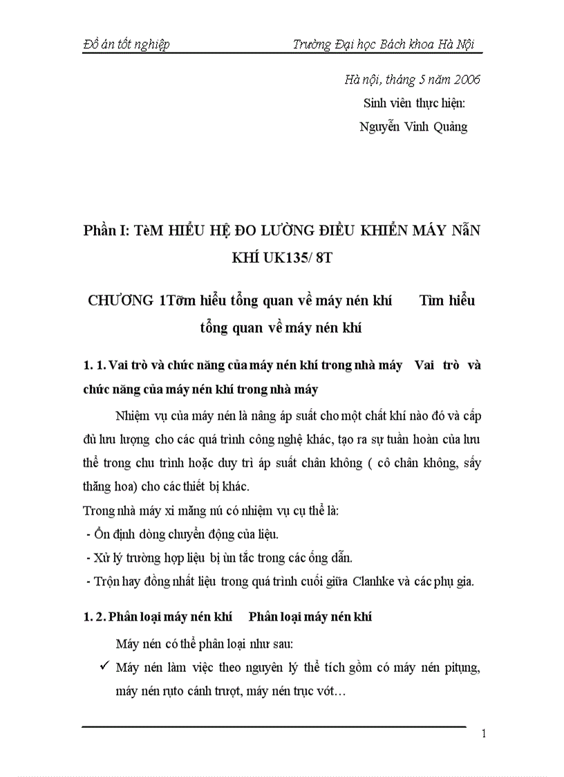 image for page Nâng cấp hệ thống đo lường và điều khiển máy nén khí UK135 8T nhà máy xi măng Bỉm Sơn 1