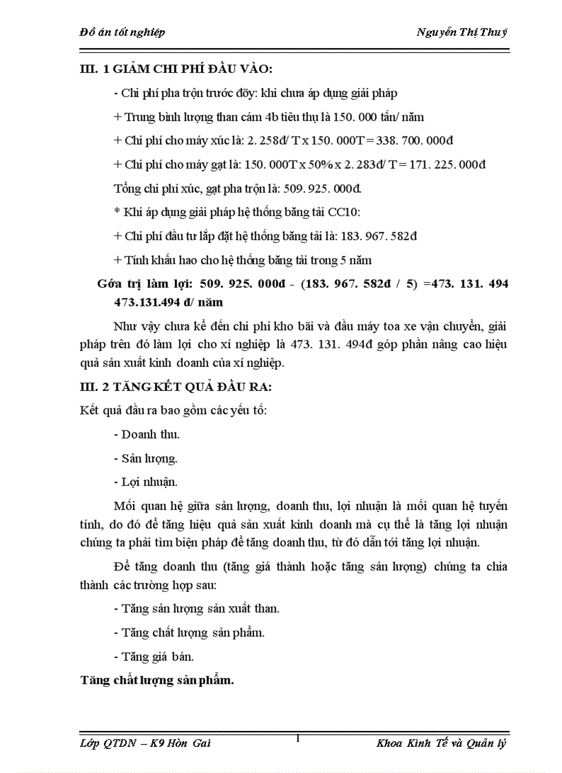 image for page Phân tích thực trạng và đề xuất biện pháp nâng cao hiệu quả sản xuất kinh doanh của Xí nghiệp than Tân Lập 1