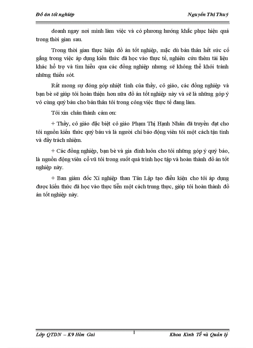 image for page Phân tích thực trạng và đề xuất biện pháp nâng cao hiệu quả sản xuất kinh doanh của Xí nghiệp than Tân Lập 1