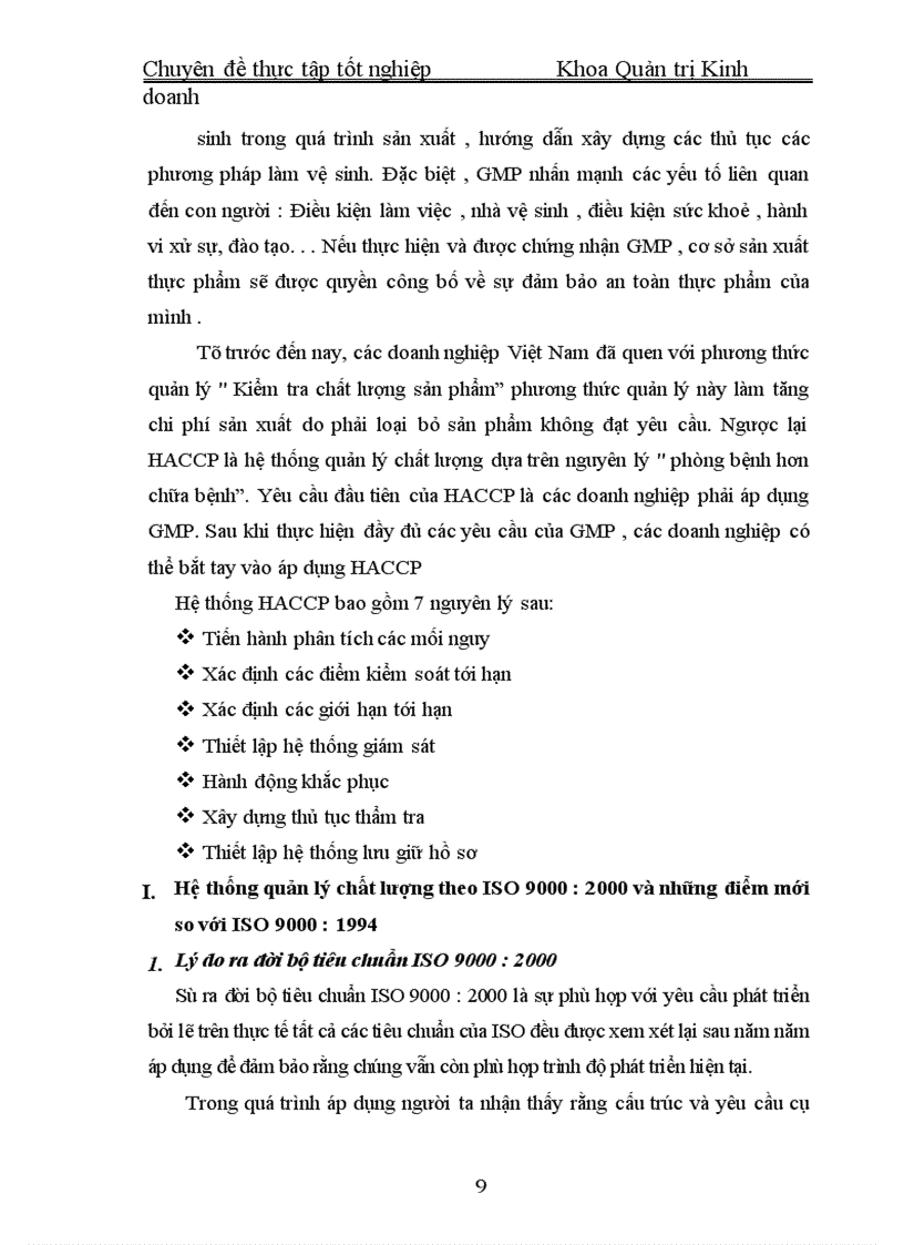 image for page Một số vấn đề về việc chuyển đổi hệ thống quản lý chất lượng theo tiêu chuẩn ISO 9000 phiên bản 1994 sang phiên bản 2000 tại Công ty Điện cơ Thống nhất 1
