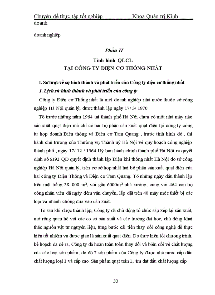 image for page Một số vấn đề về việc chuyển đổi hệ thống quản lý chất lượng theo tiêu chuẩn ISO 9000 phiên bản 1994 sang phiên bản 2000 tại Công ty Điện cơ Thống nhất 1