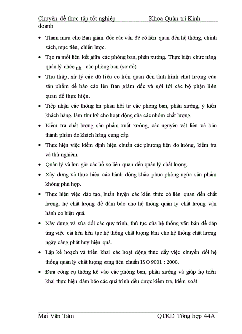 image for page Một số vấn đề về việc chuyển đổi hệ thống quản lý chất lượng theo tiêu chuẩn ISO 9000 phiên bản 1994 sang phiên bản 2000 tại Công ty Điện cơ Thống nhất 1