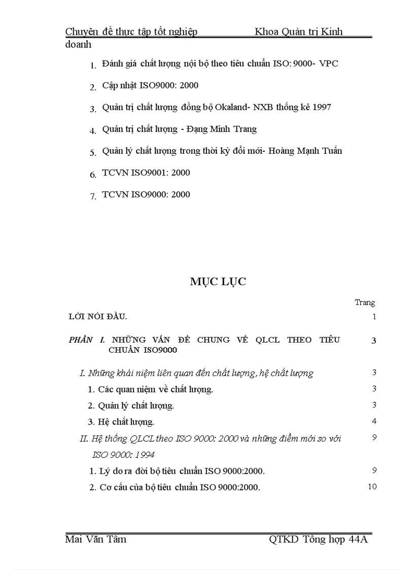 image for page Một số vấn đề về việc chuyển đổi hệ thống quản lý chất lượng theo tiêu chuẩn ISO 9000 phiên bản 1994 sang phiên bản 2000 tại Công ty Điện cơ Thống nhất 1