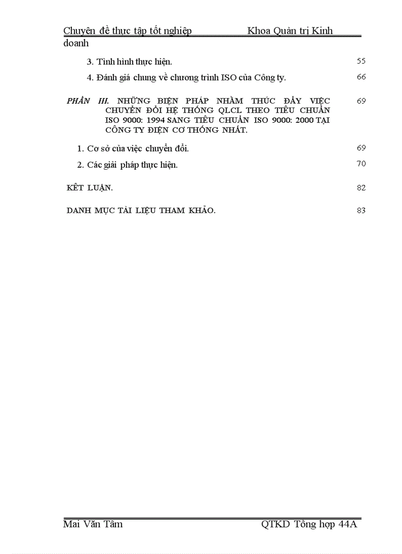image for page Một số vấn đề về việc chuyển đổi hệ thống quản lý chất lượng theo tiêu chuẩn ISO 9000 phiên bản 1994 sang phiên bản 2000 tại Công ty Điện cơ Thống nhất 1