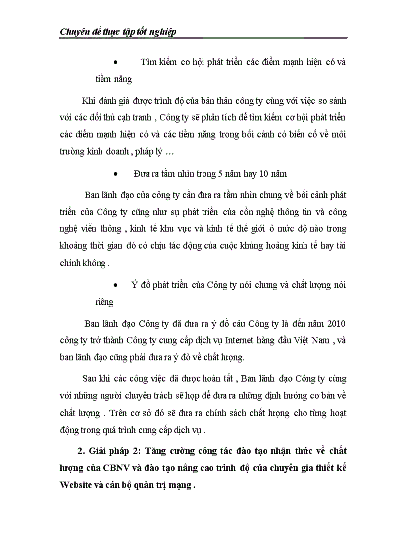 image for page Một số giải pháp nâng cao chất lượng cung cấp dịch vụ Internet tại Công ty viễn thông quân đội Viettel 1