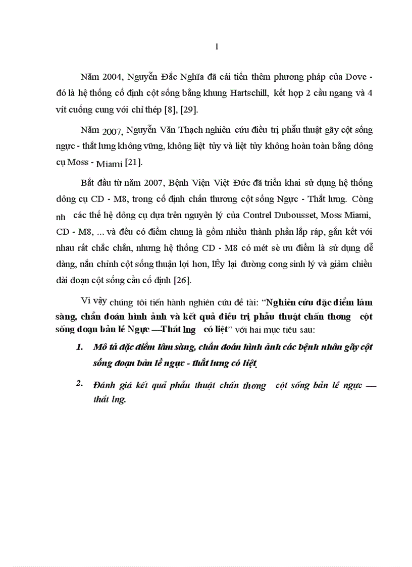 image for page Nghiên cứu đặc điểm lâm sàng chẩn đoán hình ảnh và kết quả điều trị phẫu thuật chấn thương cột sống đoạn bản lề Ngực Thắt lưng có liệt