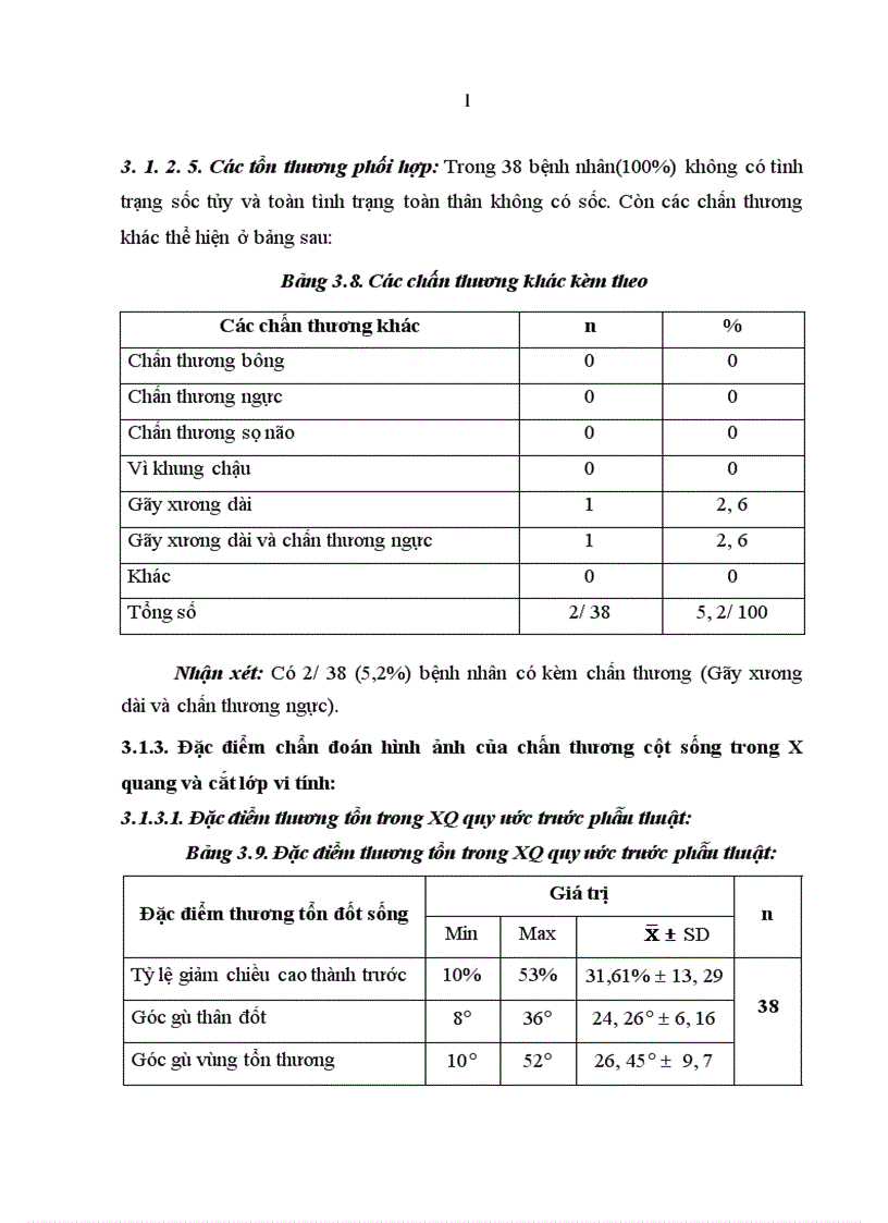 image for page Nghiên cứu đặc điểm lâm sàng chẩn đoán hình ảnh và kết quả điều trị phẫu thuật chấn thương cột sống đoạn bản lề Ngực Thắt lưng có liệt