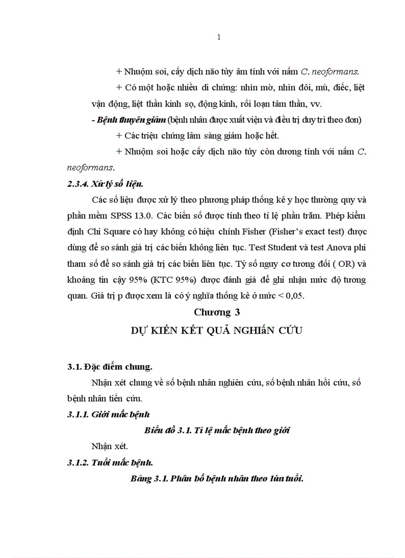 image for page Nghiên cứu đặc điểm lâm sàng cận lâm sàng của viêm màng não do nấm Cryptococcus neoformans ở bệnh nhân HIV AIDS 1