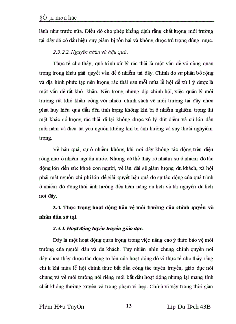 image for page Môi trường du lịch tại chùa Hương thực trạng và giải pháp 1