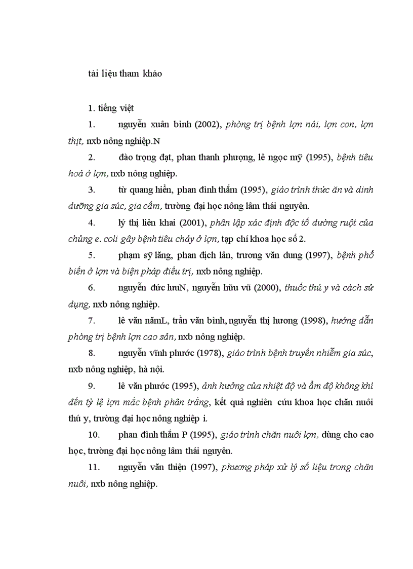image for page Áp dụng một số biện pháp phòng trị bệnh phân trắng lợn con nuôi trong nông hộ ở một số xã thuộc huyện tam dương tỉnh vĩnh phúc 1