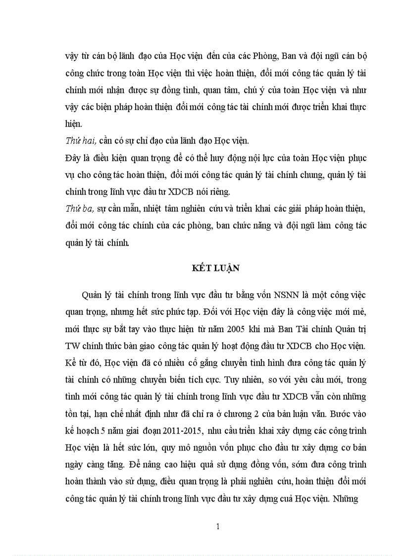 image for page Hoàn thiện quản lý tài chính đối với các dự án đầu tư bằng vốn ngân sách Nhà nước tại Học viện Chính trị Hành chính quốc gia Hồ Chí Minh