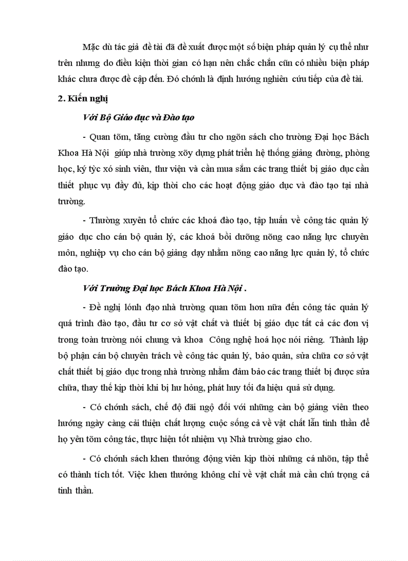 image for page Biện pháp quản lý quá trình đào tạo tại khoa Khoa Công nghệ hoá học trường Đại học Bách Khoa Hà Nội 1