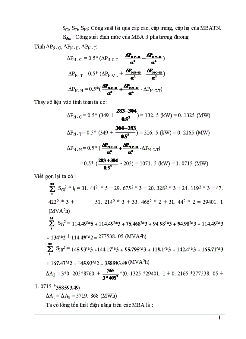 image for page Chọn sơ đồ nối điện chính của nhà máy điện 1