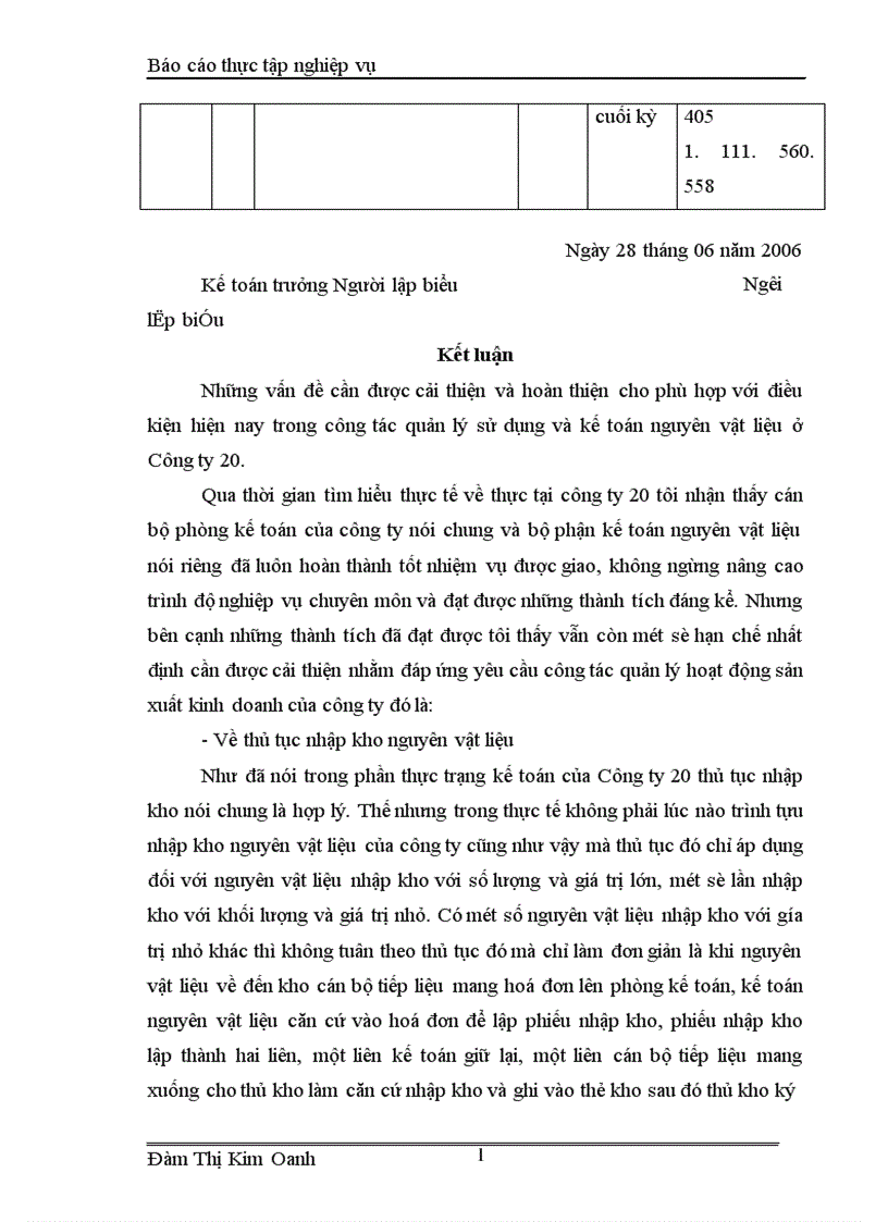 image for page Tổ chức kế toán nguyên vật liệu ở Công ty 20 Tổng cục Hậu cần Bộ Quốc phòng 1
