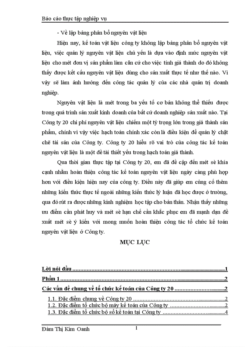 image for page Tổ chức kế toán nguyên vật liệu ở Công ty 20 Tổng cục Hậu cần Bộ Quốc phòng 1