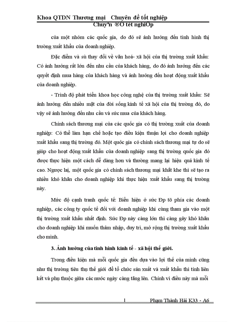 image for page Một số Biện pháp thúc đẩy hoạt động xuất khẩu ở Công ty xuất nhập khẩu Hà Tây