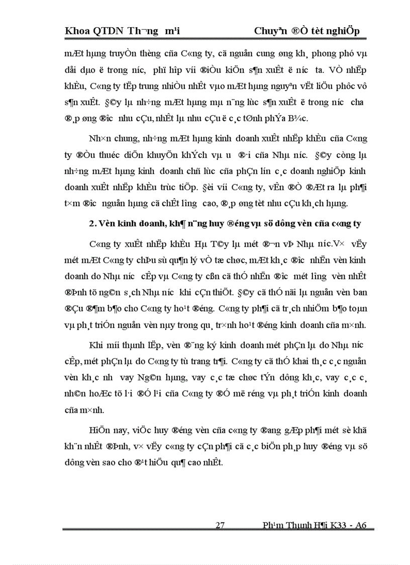 image for page Một số Biện pháp thúc đẩy hoạt động xuất khẩu ở Công ty xuất nhập khẩu Hà Tây