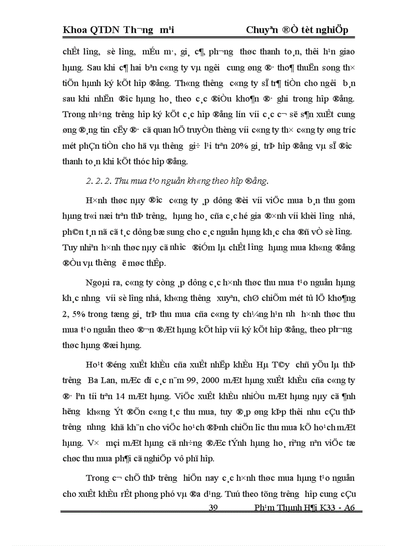 image for page Một số Biện pháp thúc đẩy hoạt động xuất khẩu ở Công ty xuất nhập khẩu Hà Tây