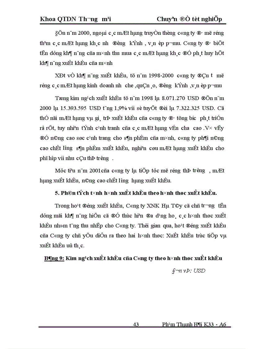 image for page Một số Biện pháp thúc đẩy hoạt động xuất khẩu ở Công ty xuất nhập khẩu Hà Tây